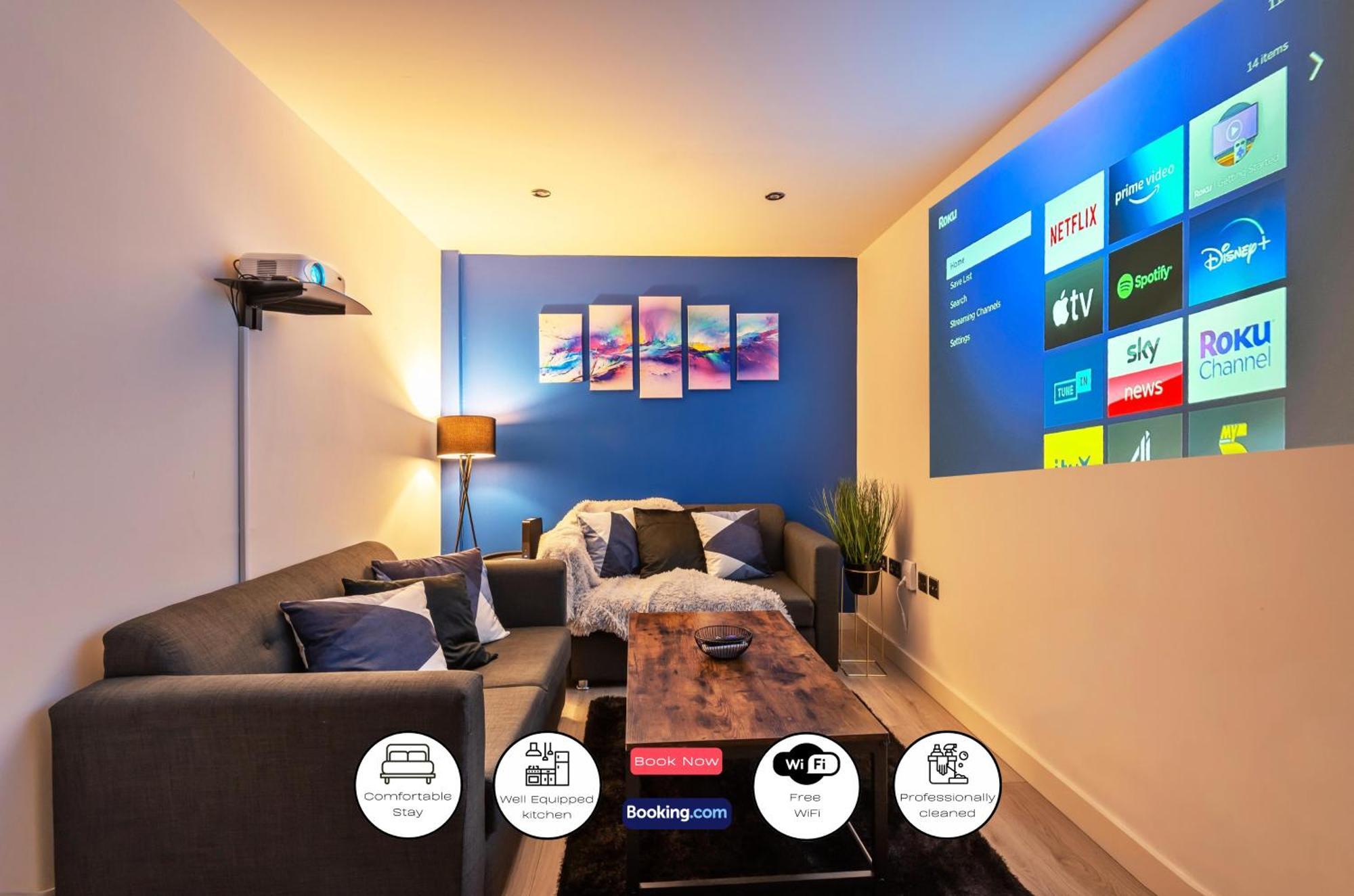 Spacious 1 Bedroom Apartment With 4K Cinema Experience By Green Haven Escapes In Bradford Bradford  Extérieur photo